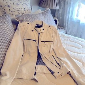 Black Rivet - Vegan leather MOTO jacket